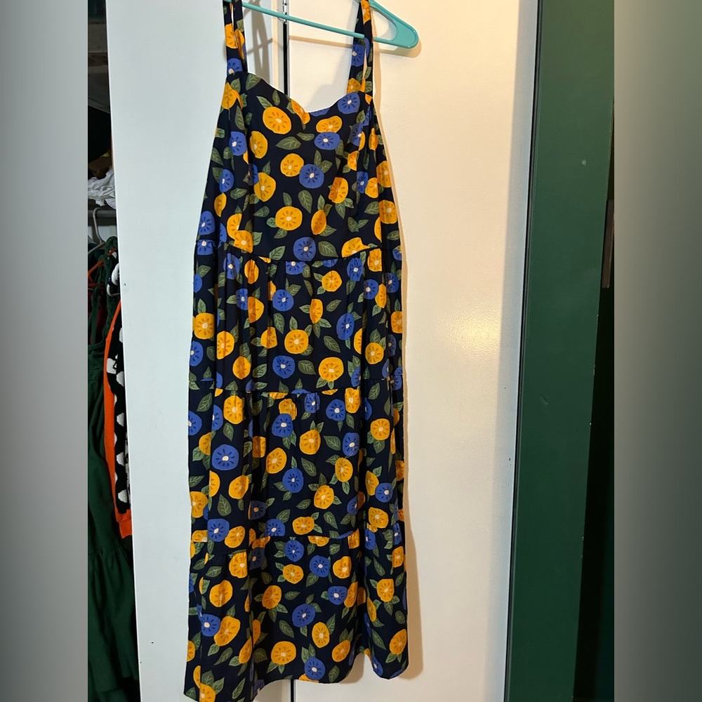 Princess Highway citrus print swing dress AU size 16 NWT